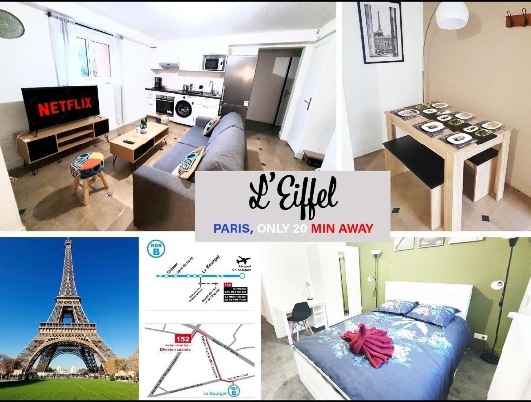 L'Eiffel - Self Checking, 20Min From Paris Apartment Дранси Екстериор снимка
